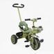Детский трехколесный велосипед 10" Best Trike колеса EVA стальная рама световые и звуковые эффекты хаки укр BS-70240 фото 1