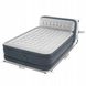 Велюровий надувний матрац для сну Intex подвійний з узголів'ям та електронасосом 152х236х86см 64448 фото 4