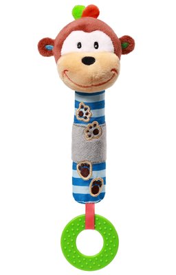 Іграшка - підвіска на коляску BabyOno Мавпа Георгій 22 см фото 1