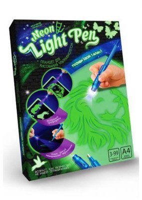 Набір для малювання світлом Danko Toys Neon Light Pen Лев (рос) NLP-01-01 фото 1