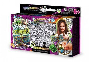Набір для розпису сумочки-клатча Danko Toys My Color Clutch Сови (рос) CCL-01-02 фото 1