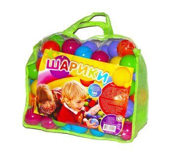 Шарики для сухого бассейна Mtoys "60 мм" в сумке 100 шт 13027 фото 1