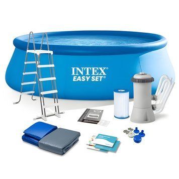 Наливной бассейн Intex Easy Set 457х122см 14141л с функциональными аксессуарами 26168 фото 1