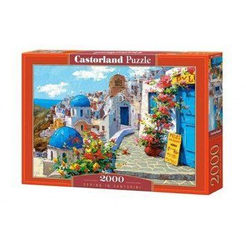 Пазлы Castorland "Весна на Санторини" 2000 элементов 92 х 68 см C-200603 фото 1
