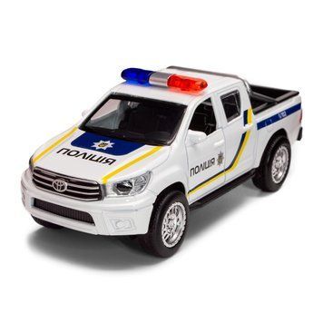 Поліцейська машинка TechnoDrive Toyota Hilux, біла фото 1