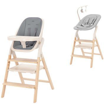Стульчик для кормления 4-в-1 CARRELLO Ergo с шезлонгом и обучающей башней Carbon Grey CRL-16701 фото 1
