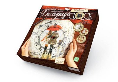 Набір для декупажу Danko Toys Decoupage Clock Мелодія дощу з рамкою DKC-01-06 фото 1