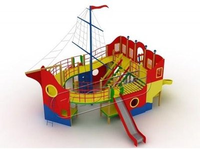 Дитячий вуличний ігровий комплекс KDG Пірати 1300х800х960см фото 1