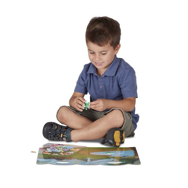 Об'ємні багаторазові наліпки з тематичним альбомом Melissa & Doug "Динозаври" 36 наліпок MD30521 фото 2