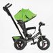 Детский трехколесный велосипед Best Trike интерактивная панель надувные колеса салатовый 3390 / 37-819 фото 2