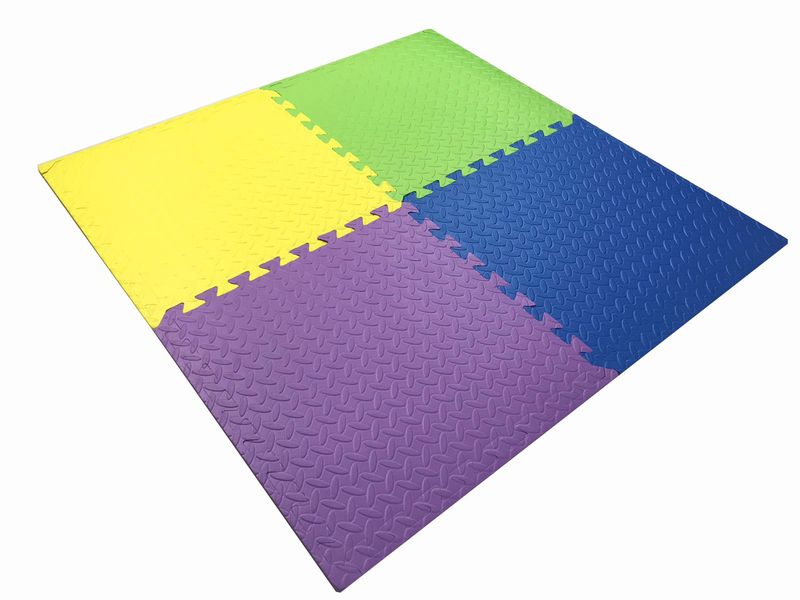 М'яке ігрове покриття для підлоги EVA 51х51х1см Малюк Тia-sport фіолетовий фото 3