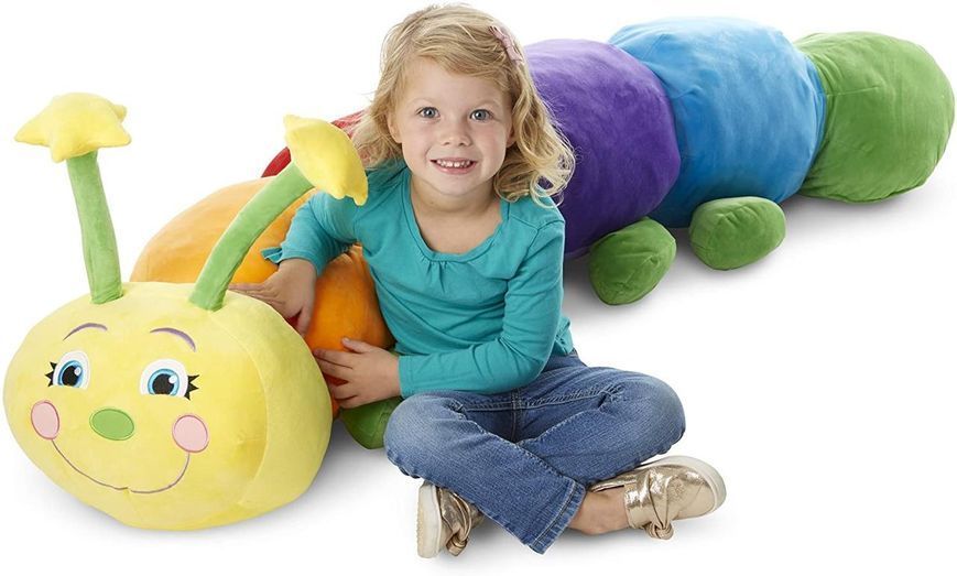 Гигантская плюшевая радужная гусеница-обнимашка 160 см Melissa & Doug MD8818 фото 2