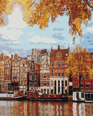 Алмазна мозаїка Brushme "Осінній Амстердам" 40х50см DBS1046 фото 1