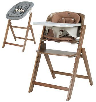 Стільчик для годування CARRELLO Focus дерев'яний з шезлонгом Moka Brown CRL-16801 фото 1