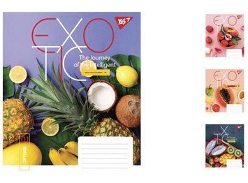 Набір учнівських зошитів Yes Exotic формат А5, 24 арк. в клітинку 20 шт. 765883 фото 1
