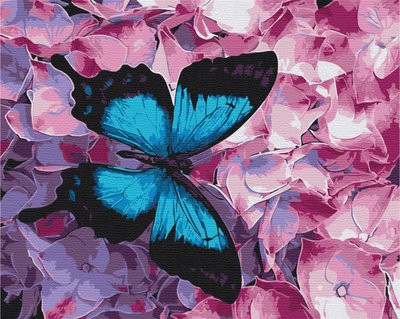 Картина за номерами BrushMe "Метелик на квітах" 40х50см BS21627 фото 1