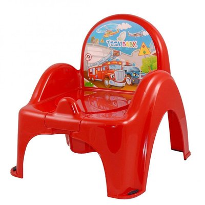 Детский горшок-стульчик TEGA BABY "Авто" с музыкой Красный фото 1