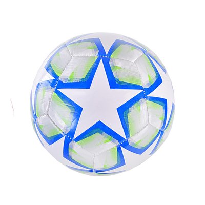 Футбольный мяч №5 Bambi Star FB2225 EVA диаметр 21 см Зеленый фото 1