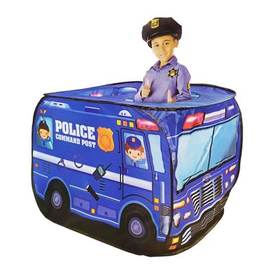 Дитячий ігровий намет Bambi "Поліцейська машина" 100х70х70 см у сумці HF095-D фото 1
