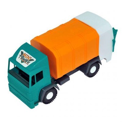 Іграшковий сміттєвоз Wader Mini truck 29 см зелений 39688 фото 1