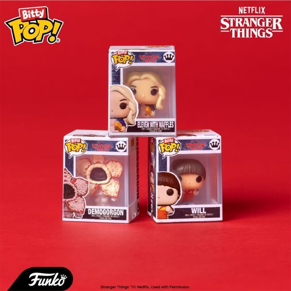 Набор-сюрприз фигурок BITTY POP! Очень странные дела Демогоргон 4 фигурки 2,5 см 83661 фото 3