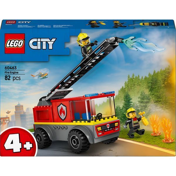 Конструктор LEGO City Пожарная машина с лестницей 82 детали с 5 лет 60463 фото 2