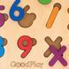 Деревянная рамка-вкладыш Монтессори для малышей GoodPlay Математика 3+ 27х19 см 17 вкладышей PS-4-003 фото 4